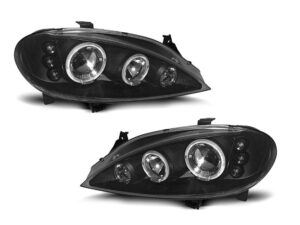 Faruri Angel Eyes compatibile cu Renault Megane 1999-2002 Negru