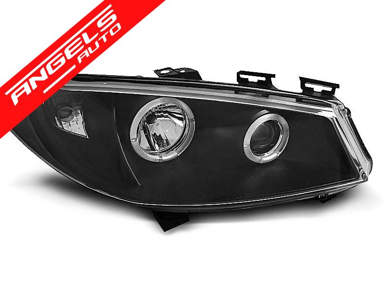 Faruri compatibile cu Renault MEGANE II 11.02-12.05 ANGEL EYES Negru - imagine 2