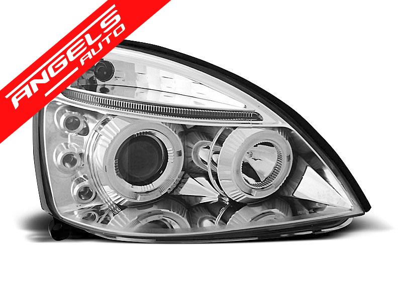 Faruri compatibile cu Renault CLIO II 06.01-09.05 ANGEL EYES CHROME - imagine 2