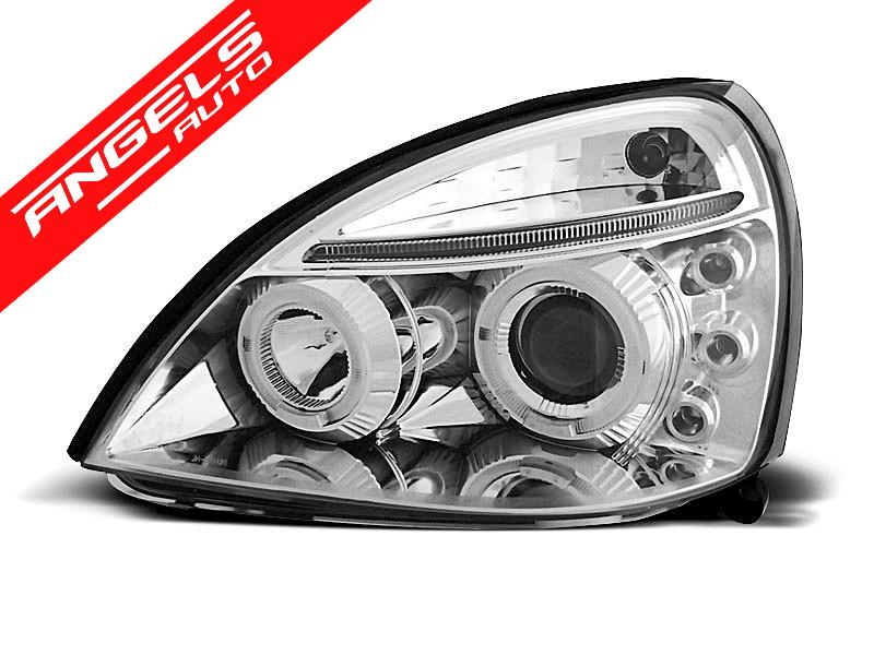 Faruri compatibile cu Renault CLIO II 06.01-09.05 ANGEL EYES CHROME - imagine 3