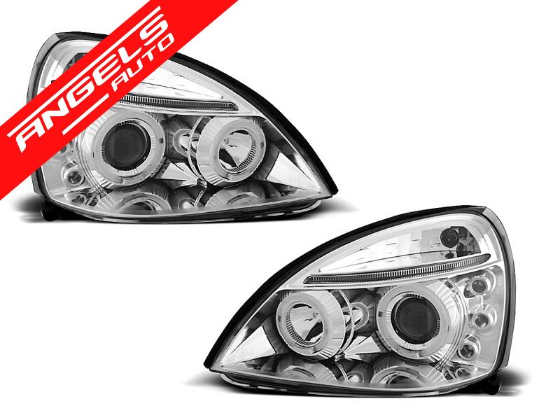 Faruri compatibile cu Renault CLIO II 06.01-09.05 ANGEL EYES CHROME