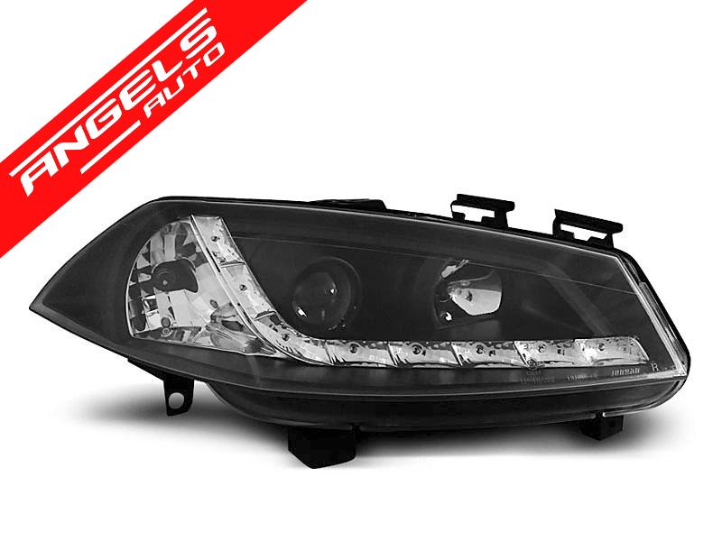 Faruri LED compatibile cu Renault Megane II 2002-2005 Negru - imagine 3