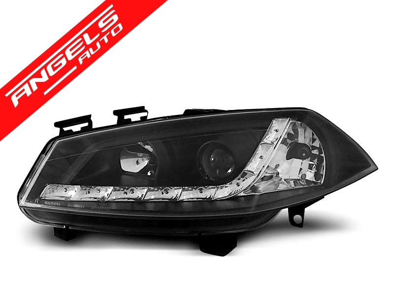Faruri LED compatibile cu Renault Megane II 2002-2005 Negru - imagine 4