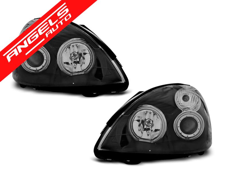 Faruri compatibile cu Renault CLIO II 06.01-09.05 ANGEL EYES CCFL Negru