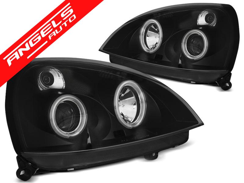 Faruri compatibile cu Renault CLIO II 06.01-09.05 ANGEL EYES CCFL Negru