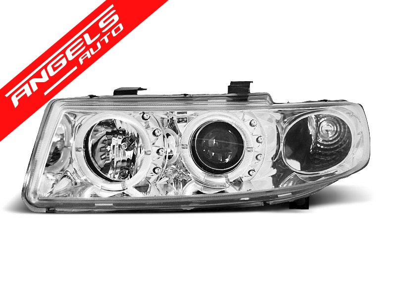 Faruri ANGEL EYES compatibile cu Seat LEON / TOLEDO 99-04 CHROME - imagine 2