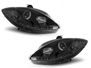 Faruri DAYLIGHT compatibile cu Seat LEON ALTEA 2005-2009 Black