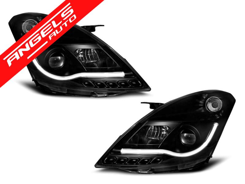 Faruri compatibile cu SUZUKI SWIFT V 10-16 TUBE LIGHT Negru