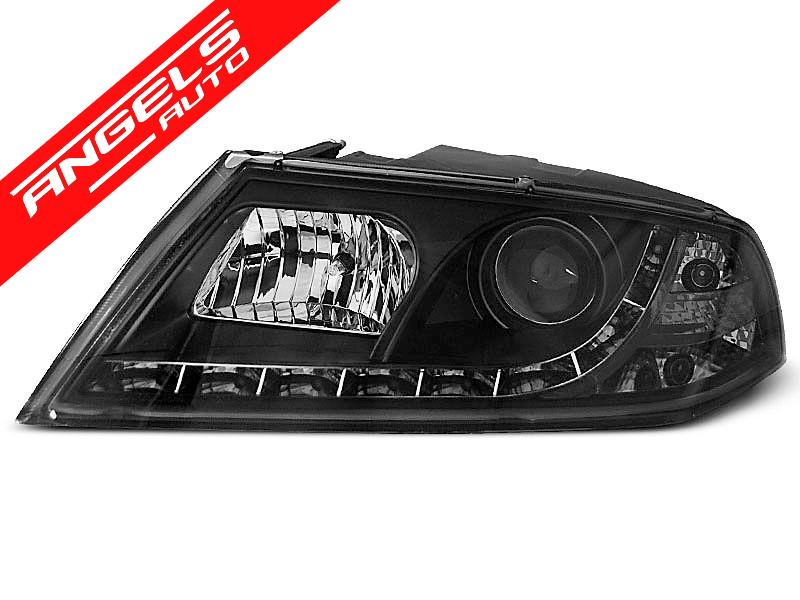 Faruri LED compatibile cu Skoda Octavia 2 2004-2008 Negru Xenon - imagine 4