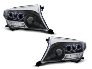 Faruri compatibile cu Toyota Land CruiserFJ200 07-12 PROJEKTOR Negru CHROM