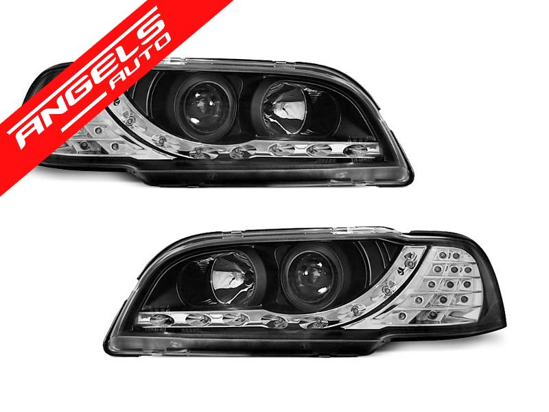 Faruri LED compatibile cu Volvo S40 V40 1996-2000 Negru Semnal LED