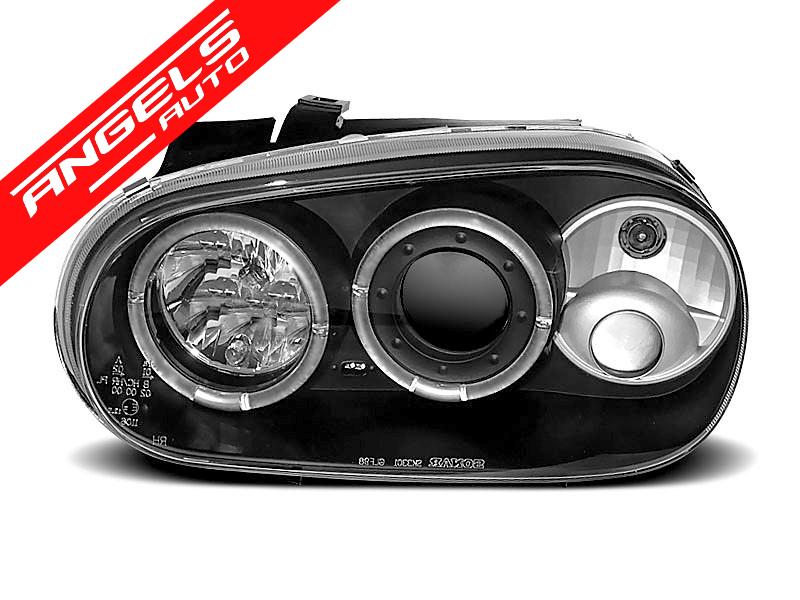 Faruri ANGEL EYES compatibile cu VW compatibile cu Golf 4 Black - imagine 3
