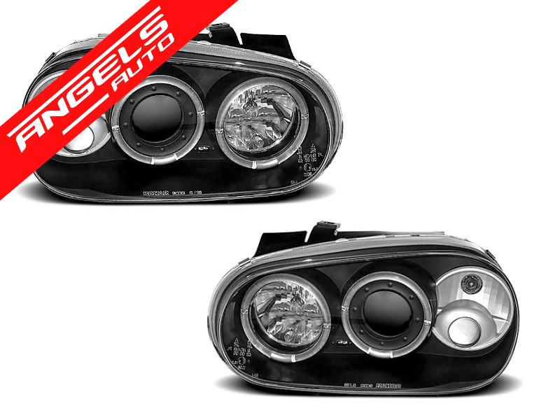 Faruri ANGEL EYES compatibile cu VW compatibile cu Golf 4 Black