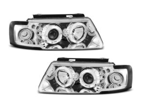 Faruri ANGEL EYES compatibile cu VW PASSAT B5 3B 96-00 CHROME