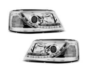 Faruri LED compatibile cu VW T5 2003-2009 Chrome Design