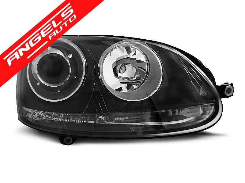Faruri compatibile cu VW Golf 5 (10.2003-2009) Negru - imagine 2