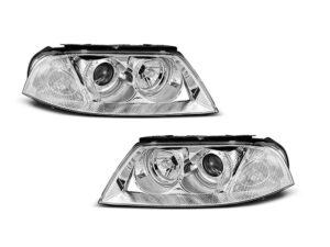 Faruri ANGEL EYES compatibile cu VW PASSAT 3BG 2000-2005 CHROME