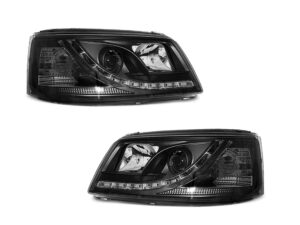 Faruri Dayline LED compatibile cu VW T5 2003-2009 Black