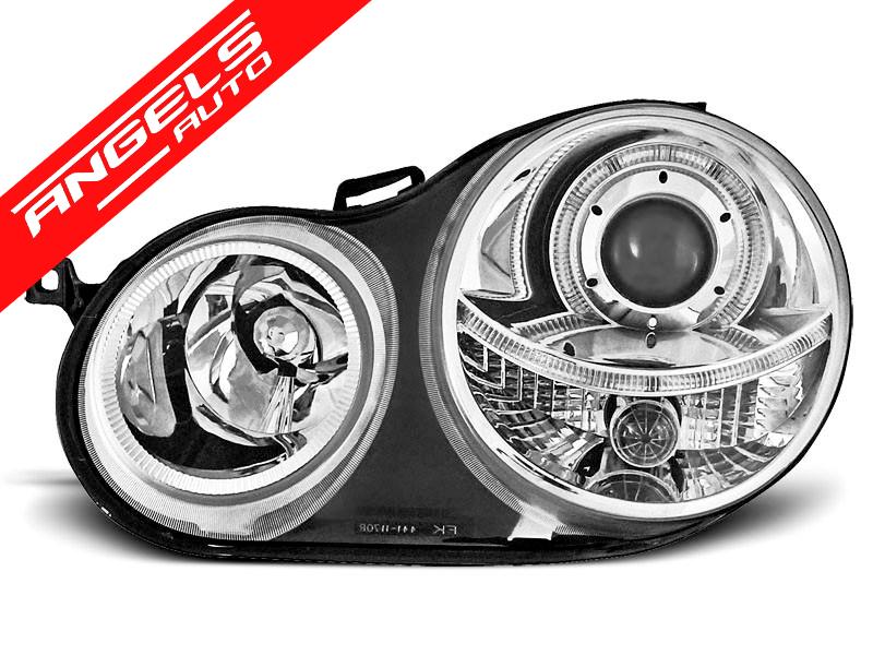 Faruri ANGEL EYES CHROME potrivite pentru compatibile cu VW POLO 9N 11.01-04.05 - imagine 3