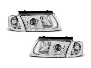 Faruri cu Lupa compatibile cu VW Passat 3B 1996-2000 Crom
