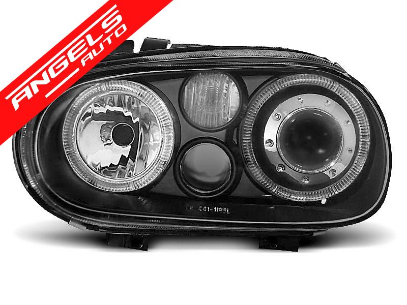 Faruri ANGEL EYES pentru compatibile cu VW compatibile cu Golf 4 09.97-09.03 Black - imagine 2