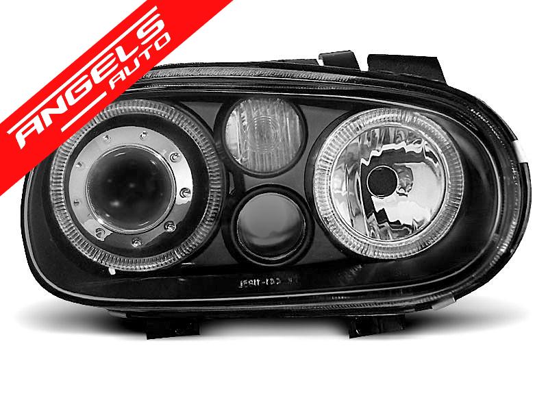 Faruri ANGEL EYES pentru compatibile cu VW compatibile cu Golf 4 09.97-09.03 Black - imagine 3