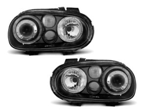 Faruri ANGEL EYES pentru compatibile cu VW compatibile cu Golf 4 09.97-09.03 Black