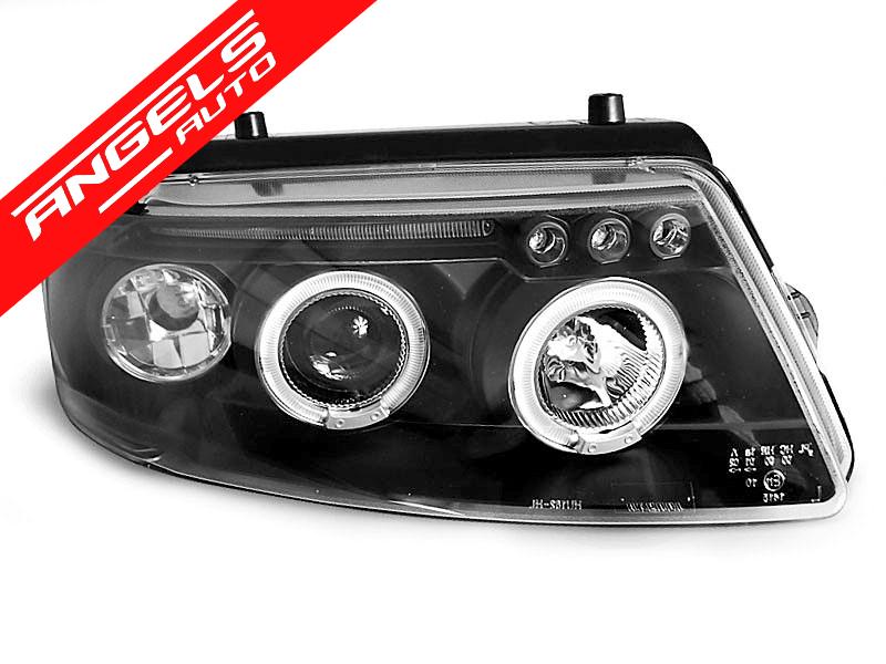 Faruri ANGEL EYES compatibile cu VW PASSAT B5 3B 1996-2000 Negre - imagine 3