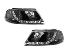 Faruri LED compatibile cu VW PASSAT 3BG 2000-2005 Negru