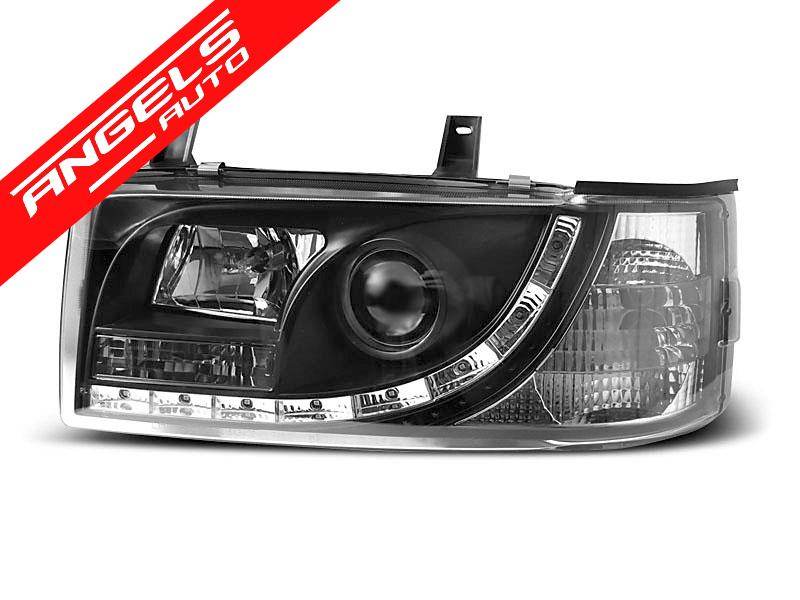 Faruri LED compatibile cu VW T4 1990-2003 TRANSPORTER Black Design - imagine 3