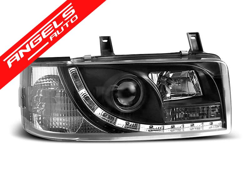 Faruri LED compatibile cu VW T4 1990-2003 TRANSPORTER Black Design - imagine 4