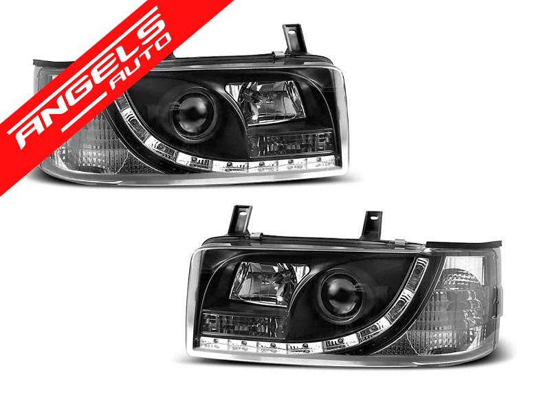 Faruri LED compatibile cu VW T4 1990-2003 TRANSPORTER Black Design