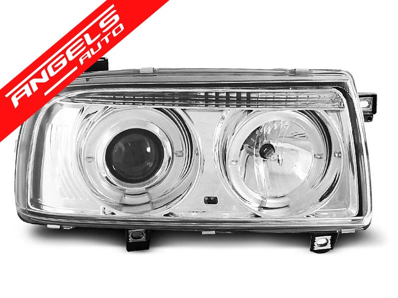 Faruri ANGEL EYES compatibile cu VW VENTO 92-98 CHROME - imagine 2