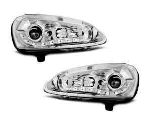 Faruri DAYLIGHT compatibile cu VW compatibile cu  Golf 5 (2003-2007) Crom