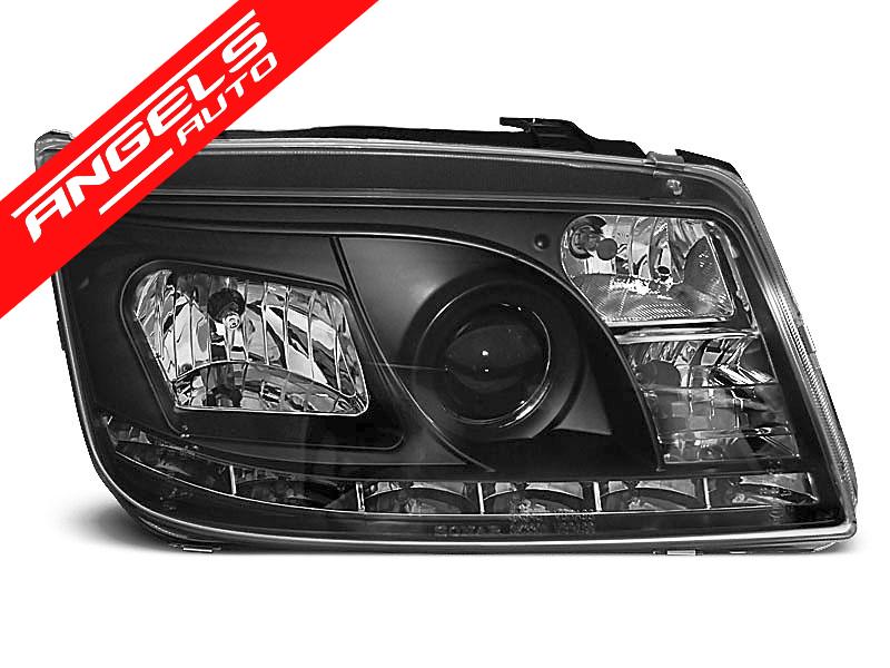 Faruri LED compatibile cu VW BORA 98-05 Black Design - imagine 2