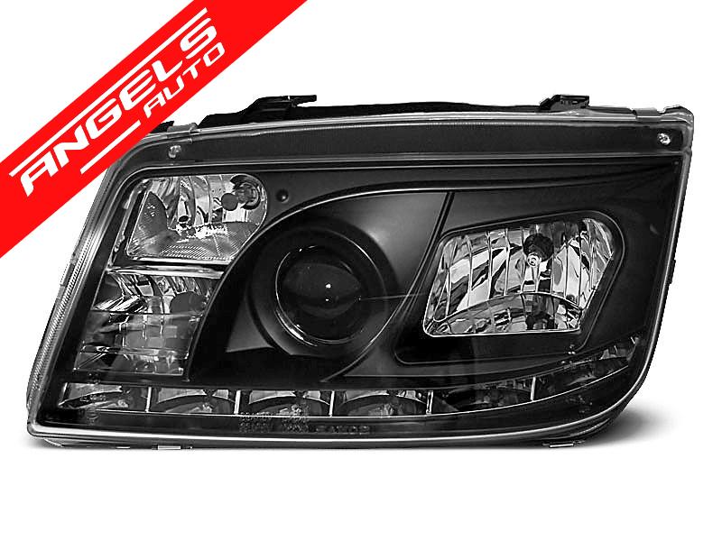 Faruri LED compatibile cu VW BORA 98-05 Black Design - imagine 3