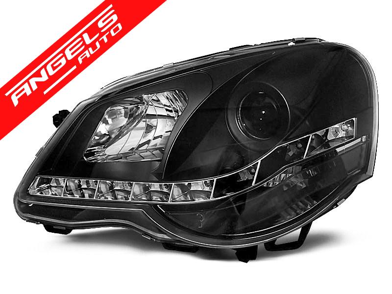 Faruri LED compatibile cu VW POLO 9N3 2005-2009 Black Model - imagine 4
