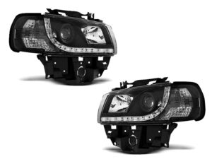 Faruri LED Dayline compatibile cu VW T4 BUS 1996-2003 BUS Black