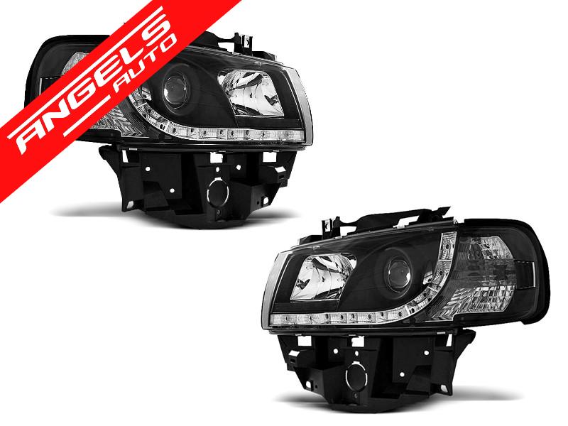 Faruri LED Dayline compatibile cu VW T4 BUS 1996-2003 BUS Black