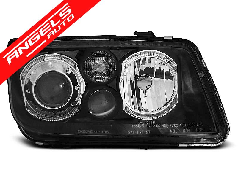 Faruri ANGEL EYES compatibile cu VW BORA 1998-2005 Negre - imagine 2