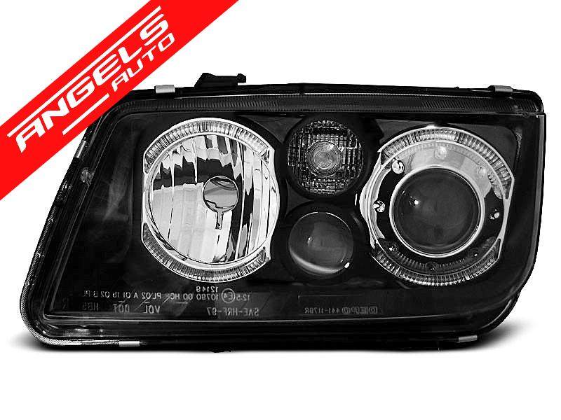 Faruri ANGEL EYES compatibile cu VW BORA 1998-2005 Negre - imagine 3