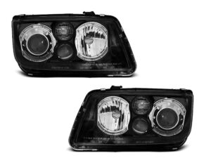 Faruri ANGEL EYES compatibile cu VW BORA 1998-2005 Negre