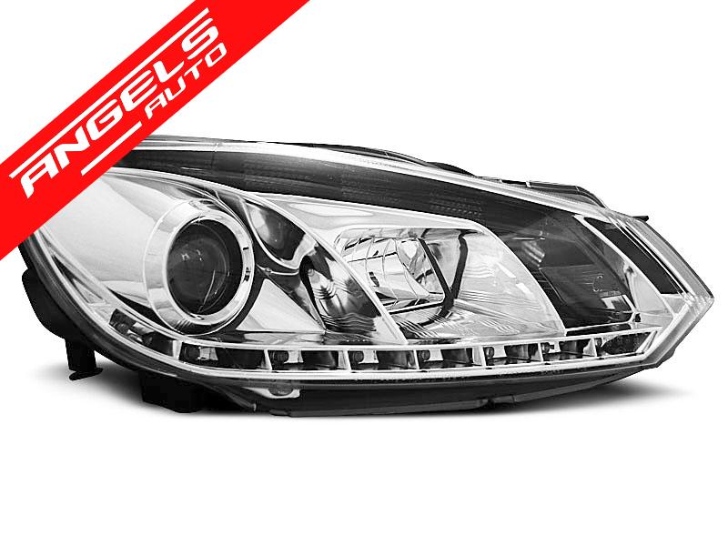 Faruri TRUE DRL CHROME potrivite pentru compatibile cu VW compatibile cu Golf 6 10.08-12 - imagine 2