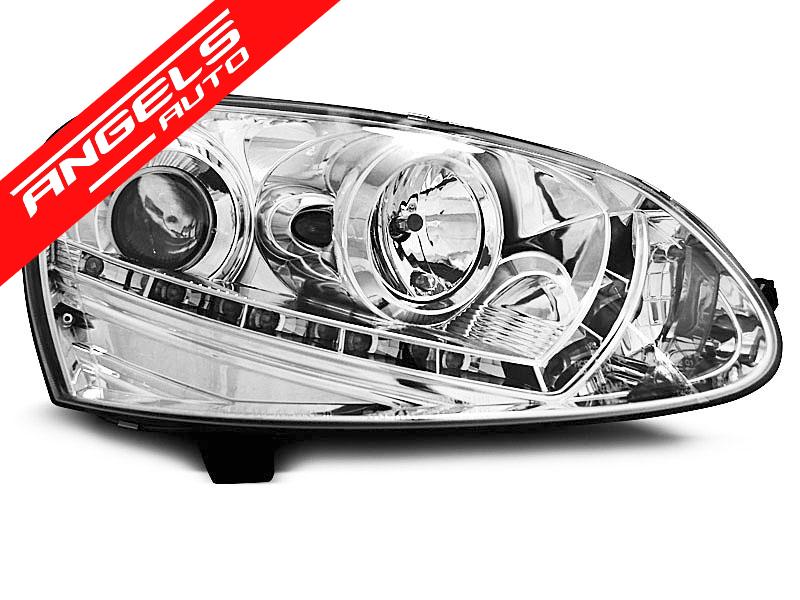 Faruri DAYLIGHT compatibile cu VW Golf 5 (2003-2008) Crom - imagine 2
