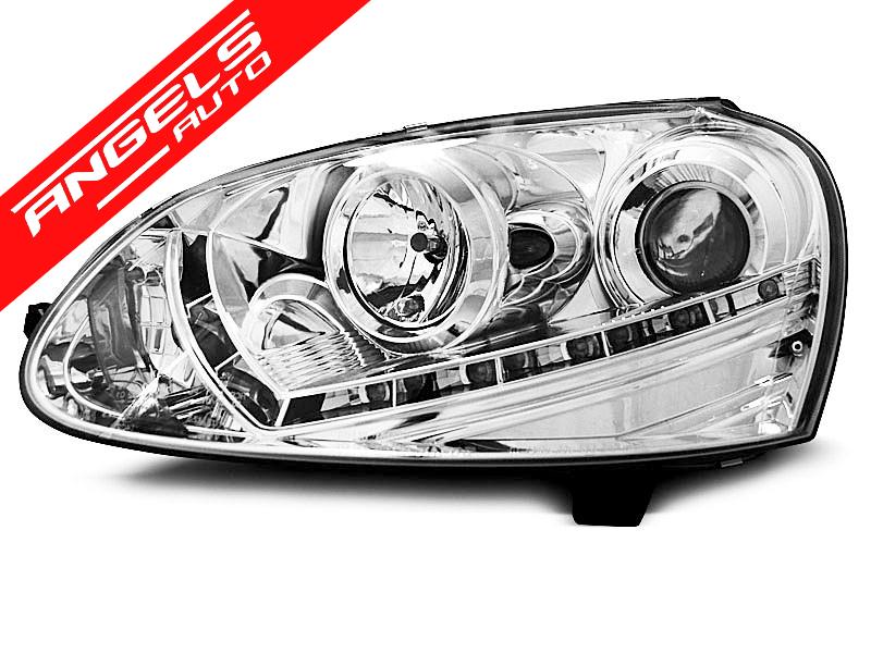 Faruri DAYLIGHT compatibile cu VW Golf 5 (2003-2008) Crom - imagine 3
