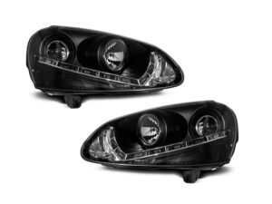 Faruri DAYLIGHT compatibile cu VW Golf 5 (2003-2008) Negru