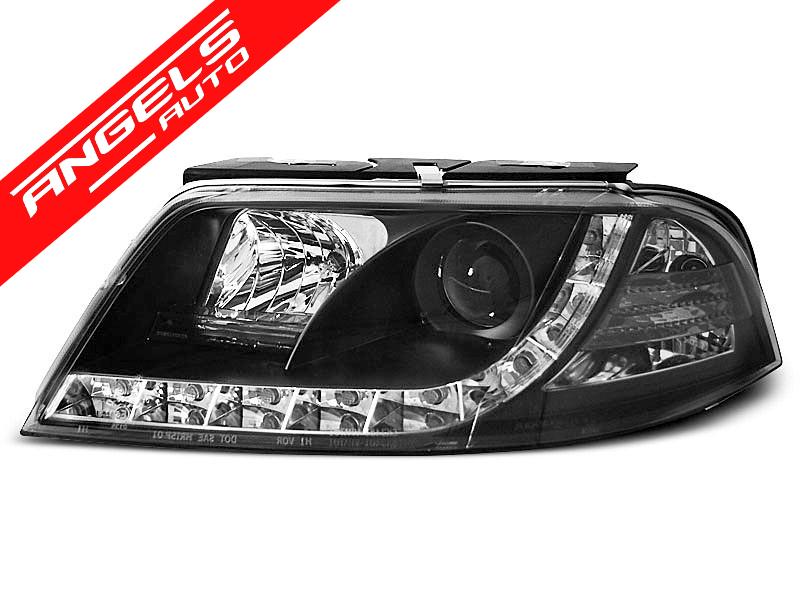 Faruri DRL compatibile cu VW PASSAT 3BG 2000-2005 Black Design - imagine 3