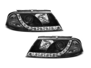 Faruri DRL compatibile cu VW PASSAT 3BG 2000-2005 Black Design