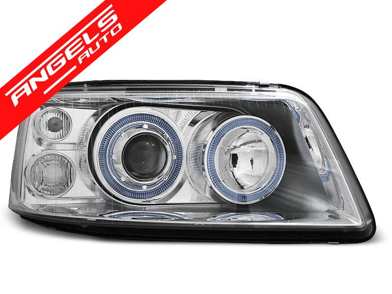 Faruri ANGEL EYES CHROME potrivite pentru compatibile cu VW T5 04.03-08.09 - imagine 2