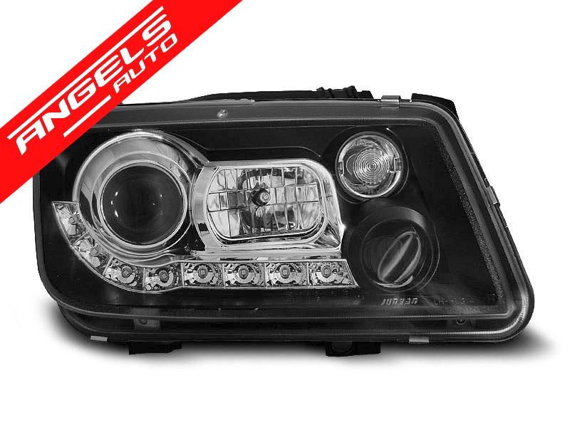 Faruri LED Dayline compatibile cu VW BORA 1998-2005 Black - imagine 3